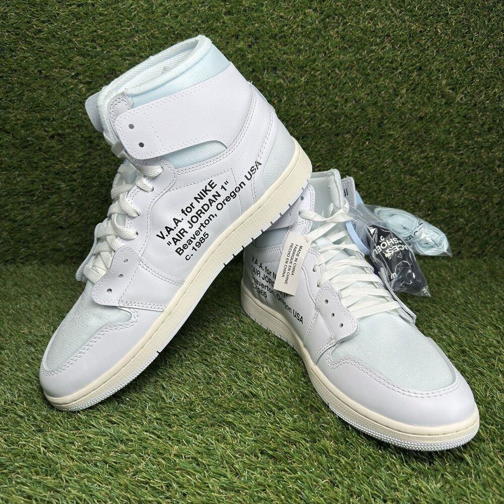 Size 13 - Nike Air Jordan 1 VAA Virgil Abloh Archive Alaska OFF-WHITE AA3834-100